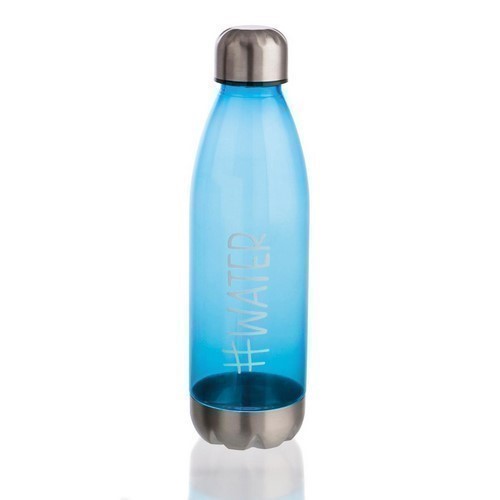 BOTELLA QUIDATE PLASTICO TAPA METAL 75CL AZUL